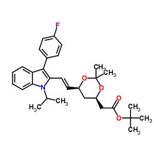 (3R,5s)-fluvastatin-3,5-acetonide tert-butyl ester Structure,500731-91-9Structure