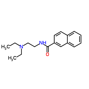 N-[2-(diethylamino)ethyl ]-2-naphthalenecarboxamide Structure,50341-75-8Structure