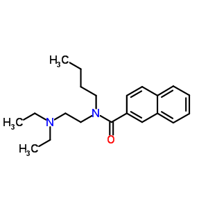 N-butyl-n-[2-(diethylamino)ethyl ]-2-naphthalenecarboxamide Structure,50341-76-9Structure