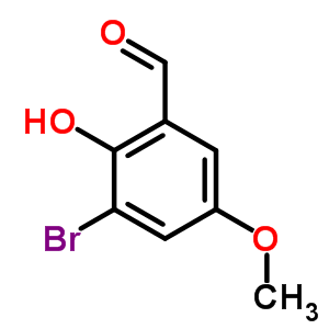 3-Bromo-2-hydroxy-5-methoxybenzaldehyde Structure,50343-02-7Structure