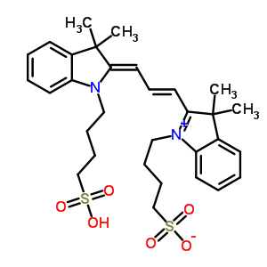 吲哚单羰花青结构式_50354-01-3结构式