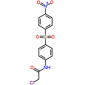 Acetamide,2-chloro-n-[4-[(4-nitrophenyl)sulfonyl]phenyl]- Structure,50385-03-0Structure