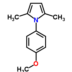 1-(4-甲氧基苯基)-2,5-二甲基吡咯结构式_5044-27-9结构式