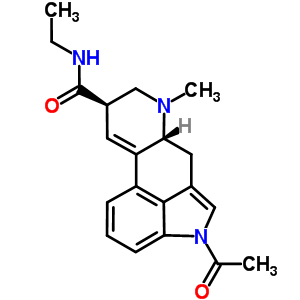 1-乙酰基-9,10-二去氢-N-乙基-6-甲基麦角灵-8beta-甲酰胺结构式_50485-03-5结构式