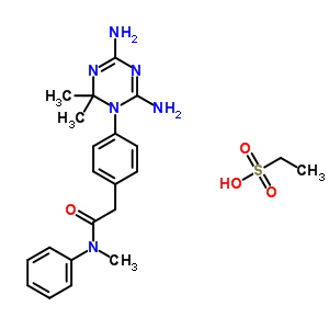 2-[4-(4,6-Diamino-2,2-dimethyl-1,3,5-triazin-1-yl)phenyl]-n-methyl-n-phenyl-acetamide Structure,50508-04-8Structure