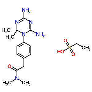 2-[4-(4,6-Diamino-2,2-dimethyl-1,3,5-triazin-1-yl)phenyl]-n,n-dimethyl-acetamide Structure,50508-05-9Structure