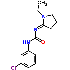 1-(M-chlorophenyl)-3-(1-ethylpyrrolidin-2-ylidene)urea Structure,50529-32-3Structure