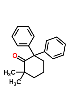 2,2-Dimethyl-6,6-diphenylcyclohexanone Structure,50592-53-5Structure