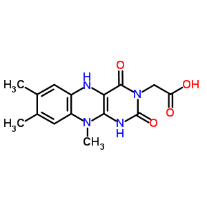 1,5-Dihydro-n(3)-carboxymethyllumiflavin Structure,50635-52-4Structure