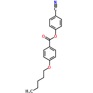 4-(4-戊基氧基苯甲酰基氧基)-苯甲腈结构式_50649-73-5结构式