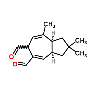 (3aR,8aS)-2,2,8-三甲基-3,3a,6,8alpha-四氢-1H-薁-5,6-二甲醛结构式_50656-61-6结构式