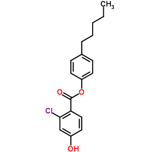 2-Chloro-4-hydroxybenzoic acid 4-pentylphenyl ester Structure,50687-71-3Structure