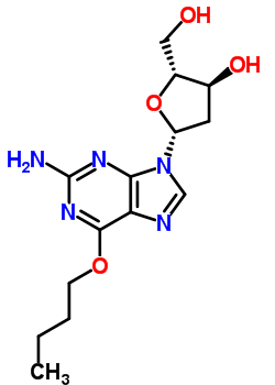 O(6)-n-丁基脱氧鸟苷结构式_50704-48-8结构式