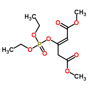 3-(Diethoxyphosphinyloxy)-2-pentenedioic acid dimethyl ester Structure,50708-20-8Structure