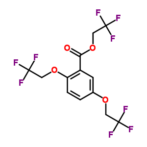 2,2,2-Trifluoroethyl 2,5-bis(2,2,2-trifluoroethoxy)benzoate Structure,50778-57-9Structure