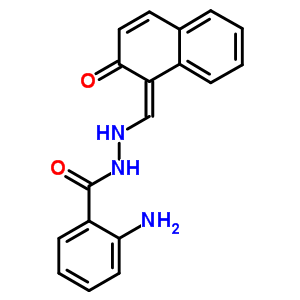 N’-[(2-hydroxy-1-naphtyl)methylene]-2-aminobenzhydrazide Structure,50886-62-9Structure