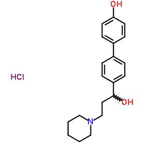 Alpha-(4’-hydroxy-4-biphenylyl)-1-piperidinepropanol hydrochloride Structure,50910-26-4Structure