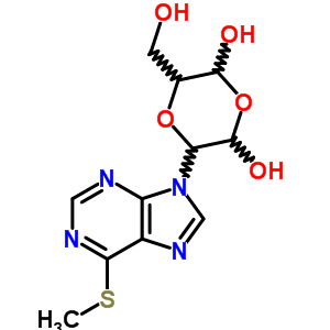 3-(Hydroxymethyl)-5-(6-methylsulfanylpurin-9-yl)-1,4-dioxane-2,6-diol Structure,51112-62-0Structure