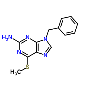 9-Benzyl-6-methylsulfanyl-purin-2-amine Structure,51112-65-3Structure