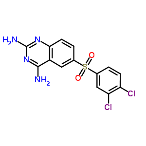 6-(3,4-Dichlorophenyl)sulfonylquinazoline-2,4-diamine Structure,51123-28-5Structure