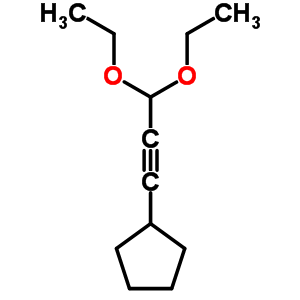 3,3-Diethoxyprop-1-ynylcyclopentane Structure,51149-68-9Structure