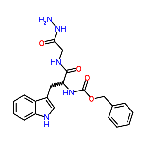 n-[1-(肼羰基甲基氨基甲酰)-2-(1H-吲哚-3-基)乙基]氨基甲酸苄酯结构式_51186-67-5结构式