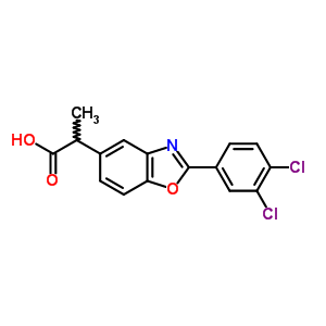 2-(3,4-Dichlorophenyl)-α-methyl-5-benzoxazoleacetic acid Structure,51234-65-2Structure