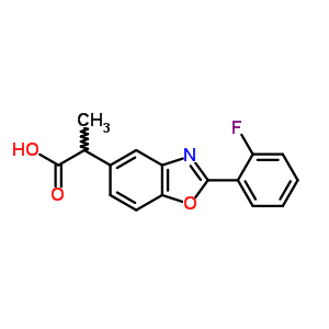 2-(2-Fluorophenyl)-α-methyl-5-benzoxazoleacetic acid Structure,51234-77-6Structure