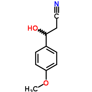 3-Hydroxy-3-(4-methoxyphenyl)propanenitrile Structure,51241-27-1Structure