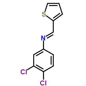 N-(3,4-dichlorophenyl)-1-thiophen-2-yl-methanimine Structure,51305-67-0Structure