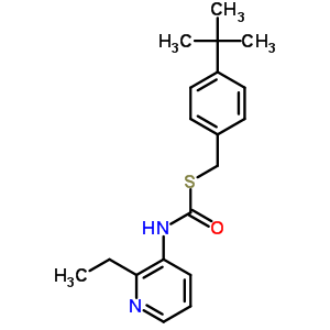 S-((4-(1,1-dimethylethyl)phenyl)methyl) o-ethyl 3-pyridinylcarbonimidothioate Structure,51308-61-3Structure