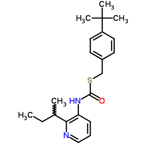 S-((4-(1,1-dimethylethyl)phenyl)methyl) o-(1-methylpropyl) 3-pyridinylcarbonimidothioate Structure,51308-66-8Structure