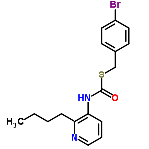 S-((4-bromophenyl)methyl) o-butyl 3-pyridinylcarbonimidothioate Structure,51308-79-3Structure