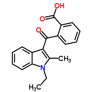 O-[(1-ethyl-2-methyl-1h-indol-3-yl)carbonyl ]benzoic acid Structure,51389-84-5Structure