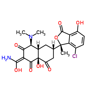 异氯四环素盐酸盐结构式_514-53-4结构式