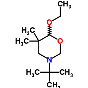 2H-1,3-oxazine, 3-(1,1-dimethylethyl)-6-ethoxytetrahydro-5, 5-dimethyl- Structure,51471-82-0Structure