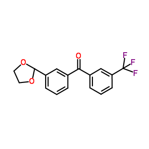 3-(1,3-Dioxolan-2-yl)-3’-trifluoromethylbenzophenone Structure,514802-37-0Structure