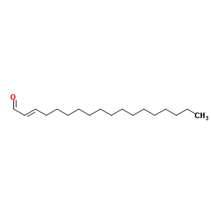 (2E)-十八醛结构式_51534-37-3结构式