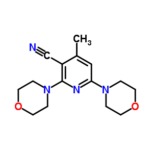 4-甲基-2,6-二-4-吗啉-3-吡啶甲腈结构式_51560-95-3结构式