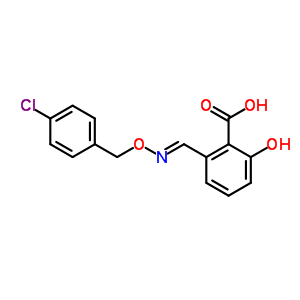 2-[[[(4-Chlorophenyl)methoxy]imino]methyl ]-6-hydroxybenzoic acid Structure,51572-66-8Structure