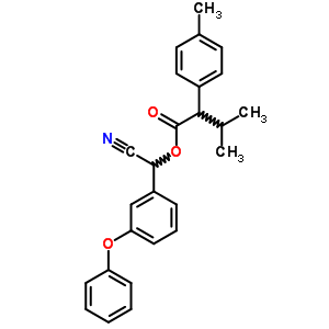 4-Methyl-α-(1-methylethyl)benzeneacetic acid cyano(3-phenoxyphenyl)methyl ester Structure,51630-53-6Structure