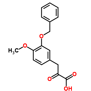 3-(4-Methoxy-3-phenylmethoxy-phenyl)-2-oxo-propanoic acid Structure,5164-91-0Structure