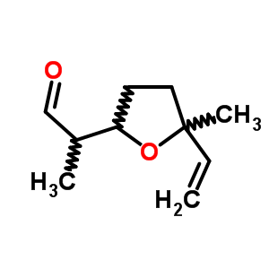 (+-)-2-(5-Methyl-5-vinyltetrahydrofuran-2-yl)propionaldehyde Structure,51685-39-3Structure