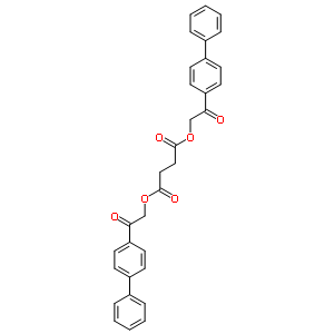 双[2-氧代-2-(4-苯基苯基)乙基] 丁二酸结构式_5169-74-4结构式