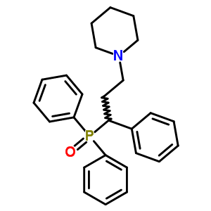 Diphenyl [α-(2-piperidinoethyl)benzyl ]phosphine oxide Structure,51713-16-7Structure