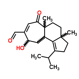 (3Ar)-2,3,3a,4,5,5a,6,9,10,10aβ-decahydro-9α-hydroxy-3a,5aα-dimethyl-1-isopropyl-6-oxocyclohept[e]indene-8-carbaldehyde Structure,51727-84-5Structure