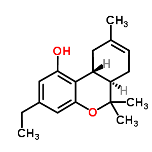 乙基-delta-8-四氢大麻酚结构式_51768-58-2结构式