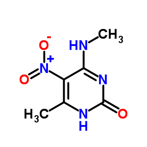 4-Methyl-6-methylamino-5-nitro-3h-pyrimidin-2-one Structure,5177-15-1Structure