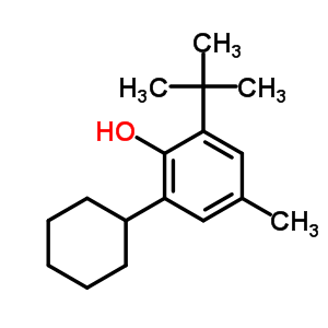 2-Cyclohexyl-6-(1,1-dimethylethyl)-4-methylphenol Structure,51806-69-0Structure