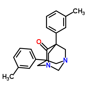 1,5-双(间甲苯)-3,7-二氮杂金刚烷-9-酮结构式_51808-79-8结构式